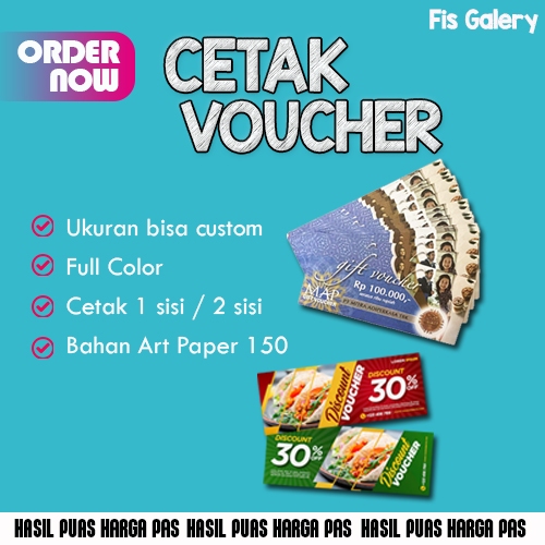 CETAK VOUCHER / KUPON / TIKET / CUSTOM VOUCHER