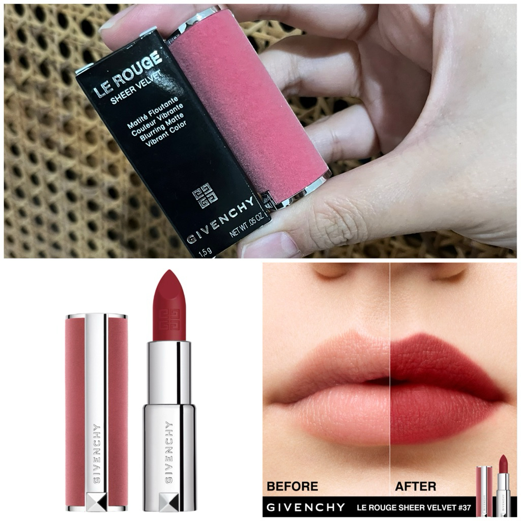 NEW - GIVENCHY Le Rouge Sheer Velvet Matte Lipstick shade N37 (MINI 1.5gr)