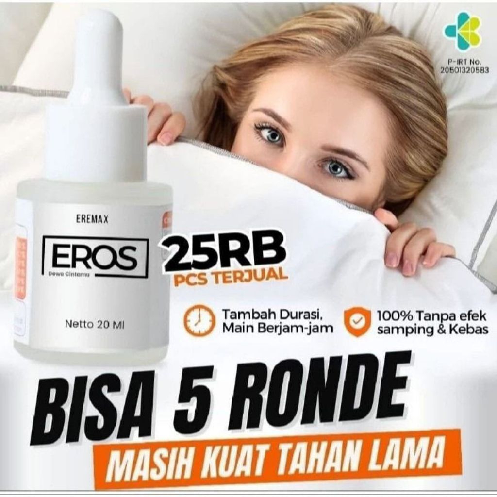 EROS Serum Pria Perkasa Original Obat Kuat Oles Tahan Lebih Lama Durasi Panjang Ereksi Keras