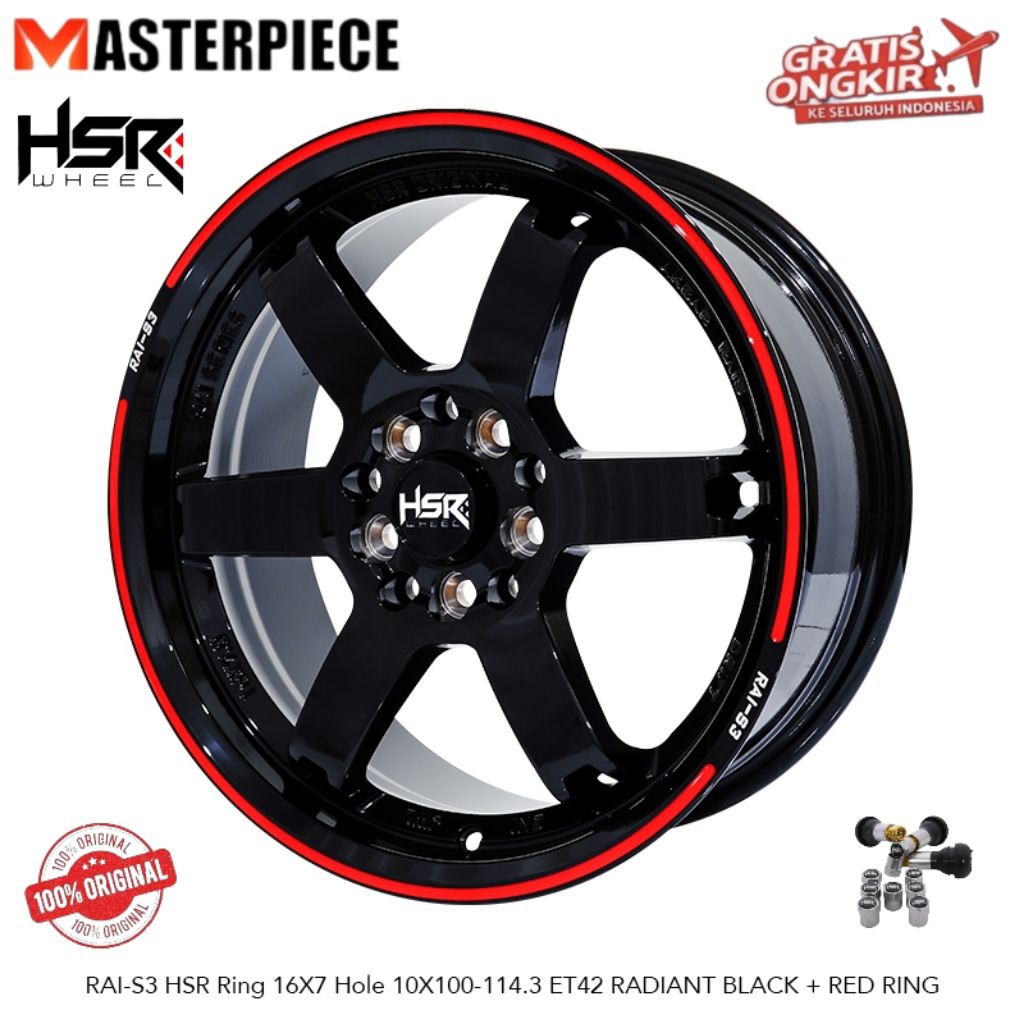 HSR RAI-S3 R16 H5x100/H5x114,3 buat Altis Sienta New Xenia New Veloz