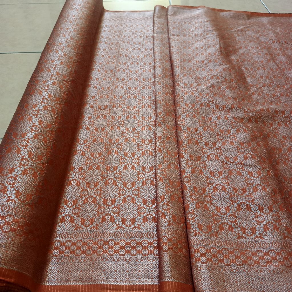 Kain songket / Bahan Songket / Bahan songket semi palembang