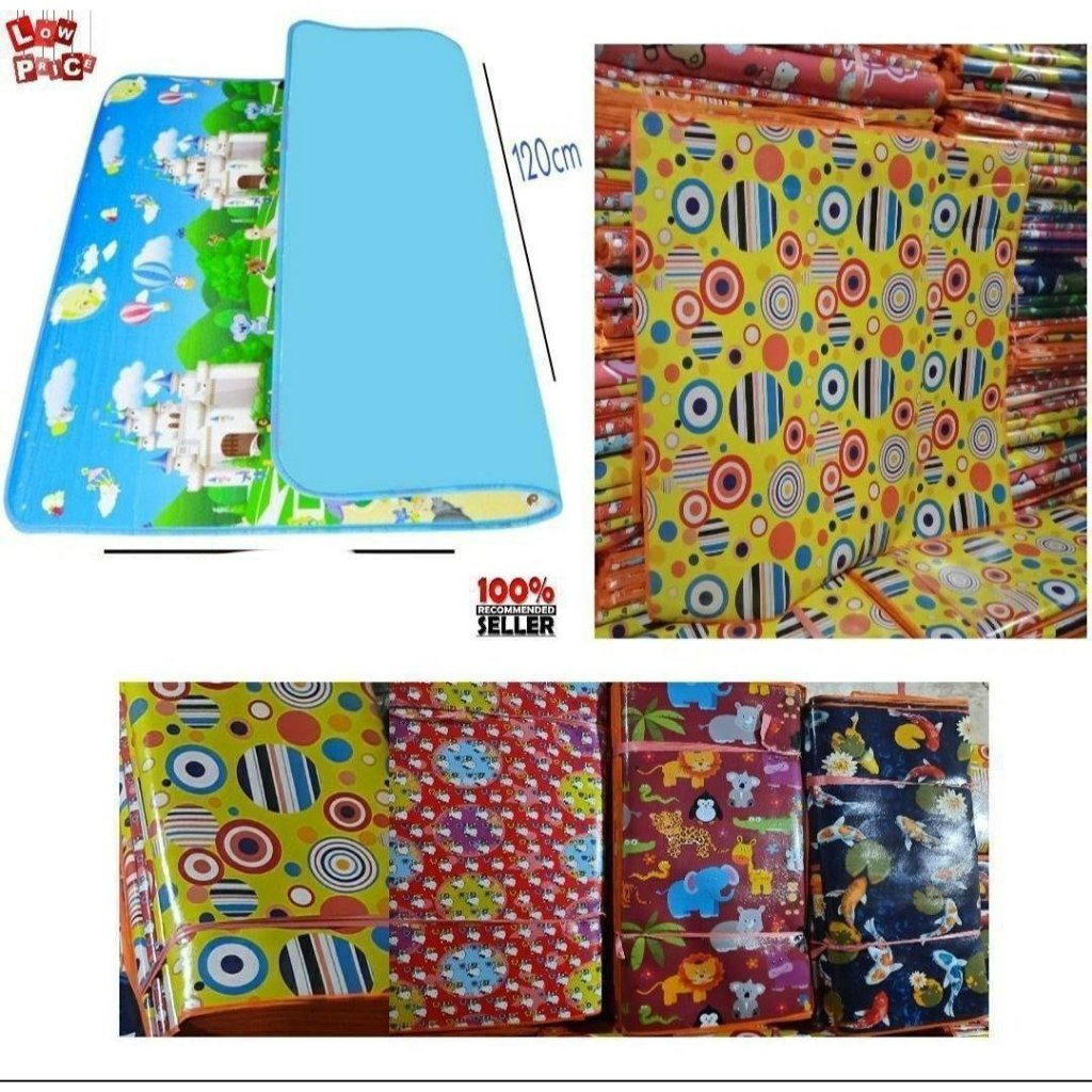 Karpet Spon Lantai Karakter 120 x 200 Bahan EVA Matic Empuk Anti Licin Kulit Jeruk Batik Dekorasi Ti