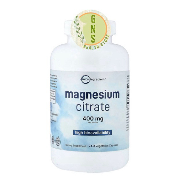 Micro Ingredients Microingredients Magnesium Citrate 400mg 400 mg