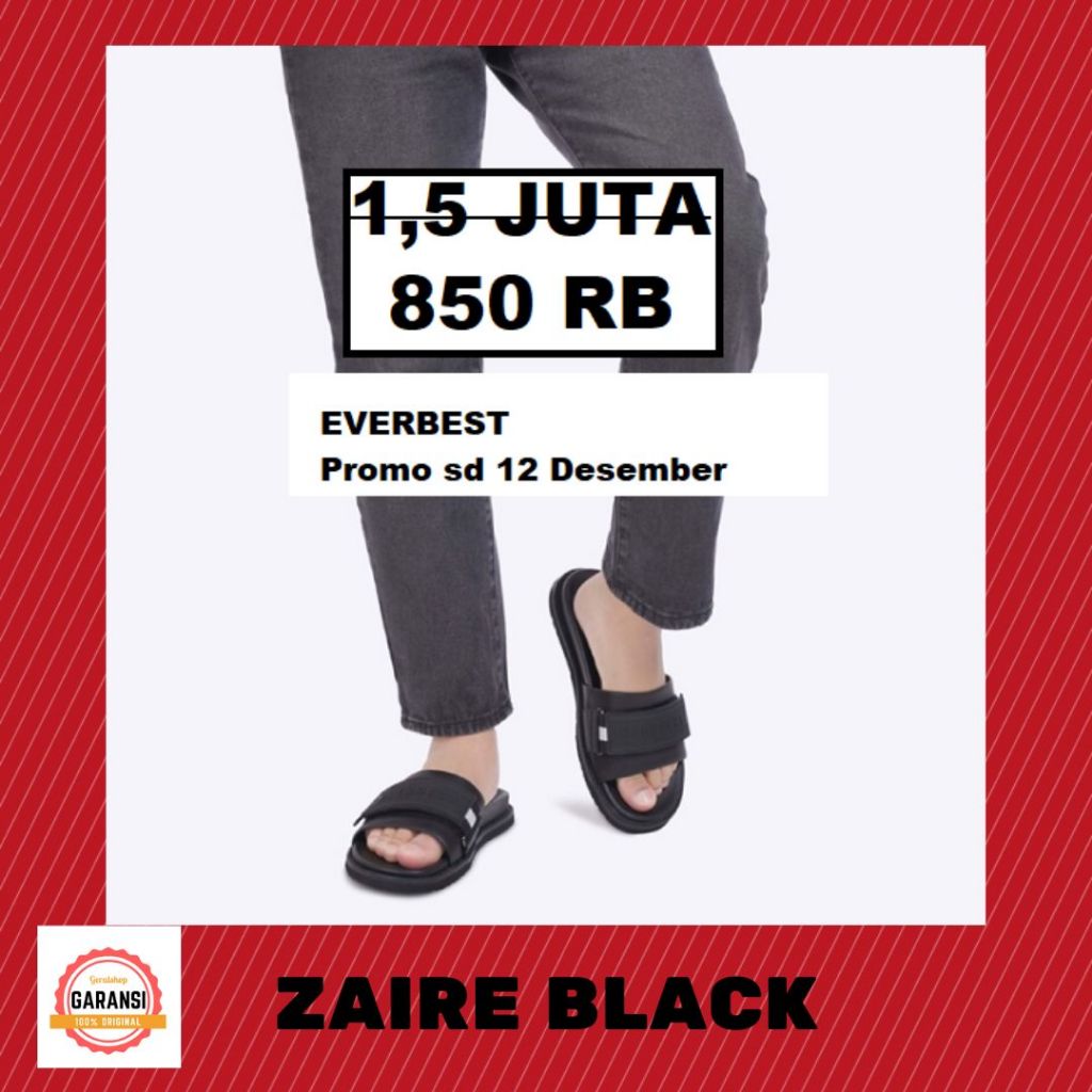 Sandal sendal EVERBEST pria seri ZAIRE SALE original 100%