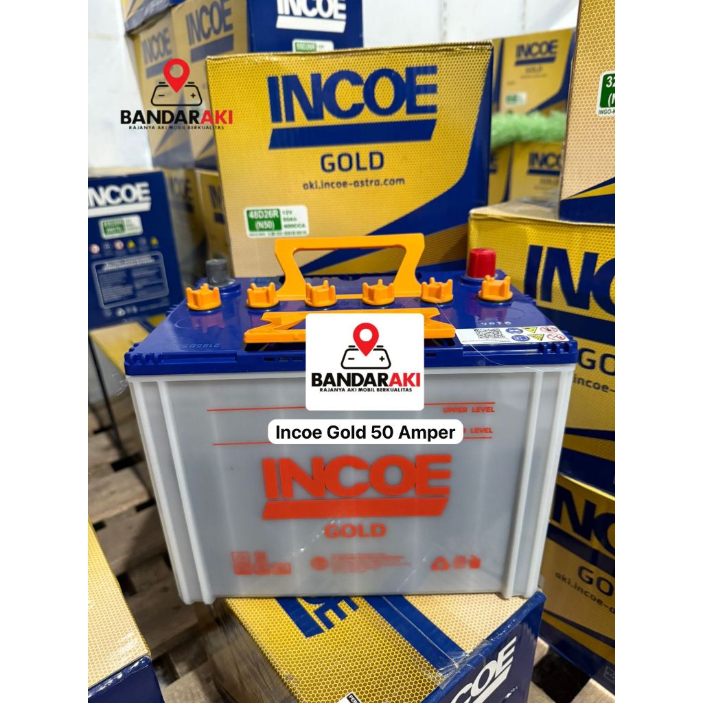 AKI INCOE 50 AMPER N50 / 48D26R JAMINAN 100% ORIGINAL INCOE ASTRA