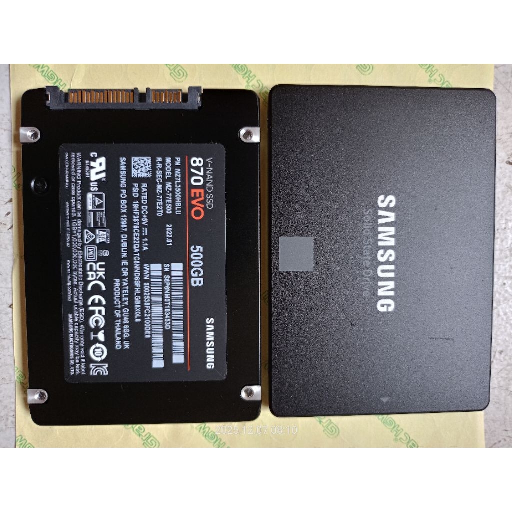 SSD Samsung EVO 870 SATA 500GB | ORIGINAL