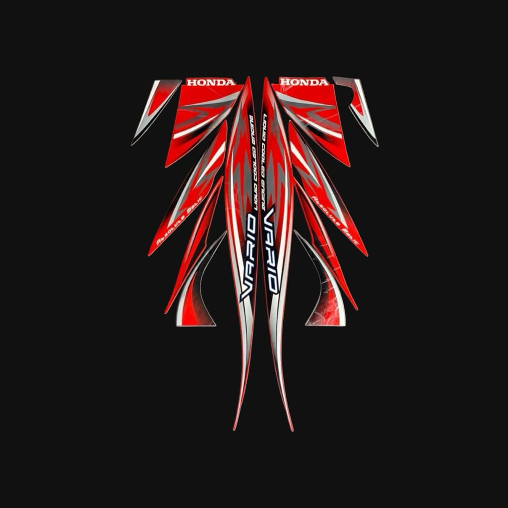 STRIPING STIKER VARIO KARBU 2012 MERAH
