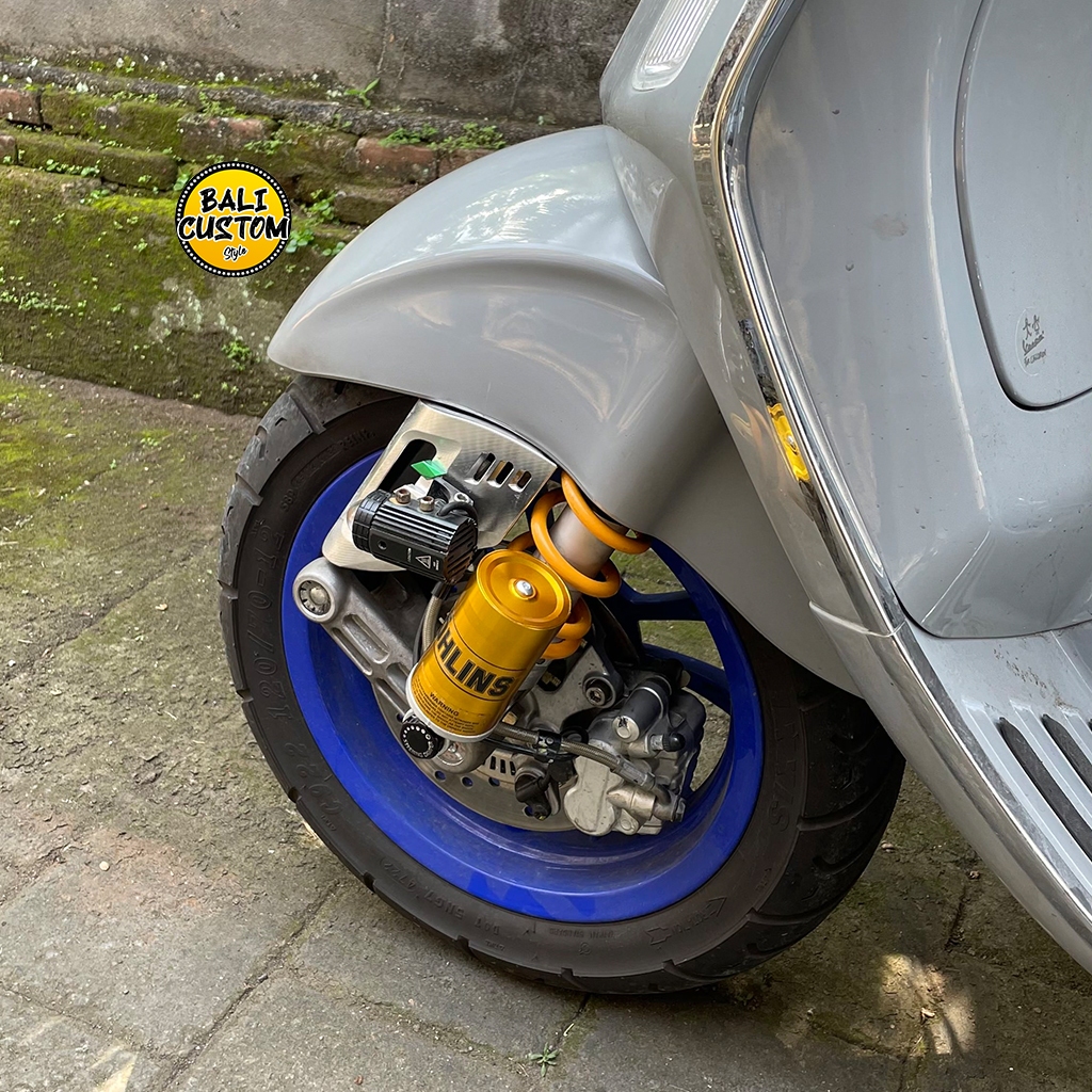 Shock Depan Copy Ohlins Premium Gold, Silver, Black, Vespa matic Sprint,Primavera,Lx,S125