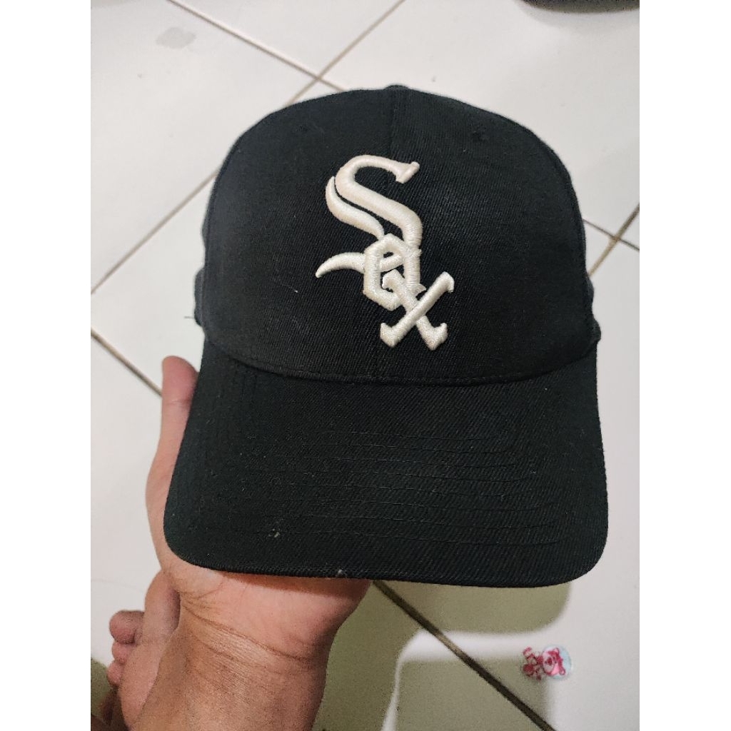 Topi MLB Sox built up size S-M up size ke 58cm