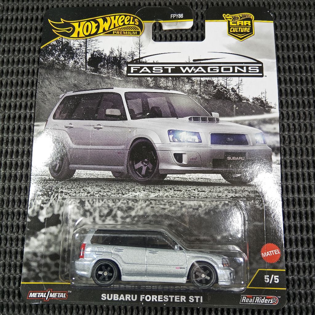 HOT WHEELS PREMIUM SUBARU FORESTER STI SILVER