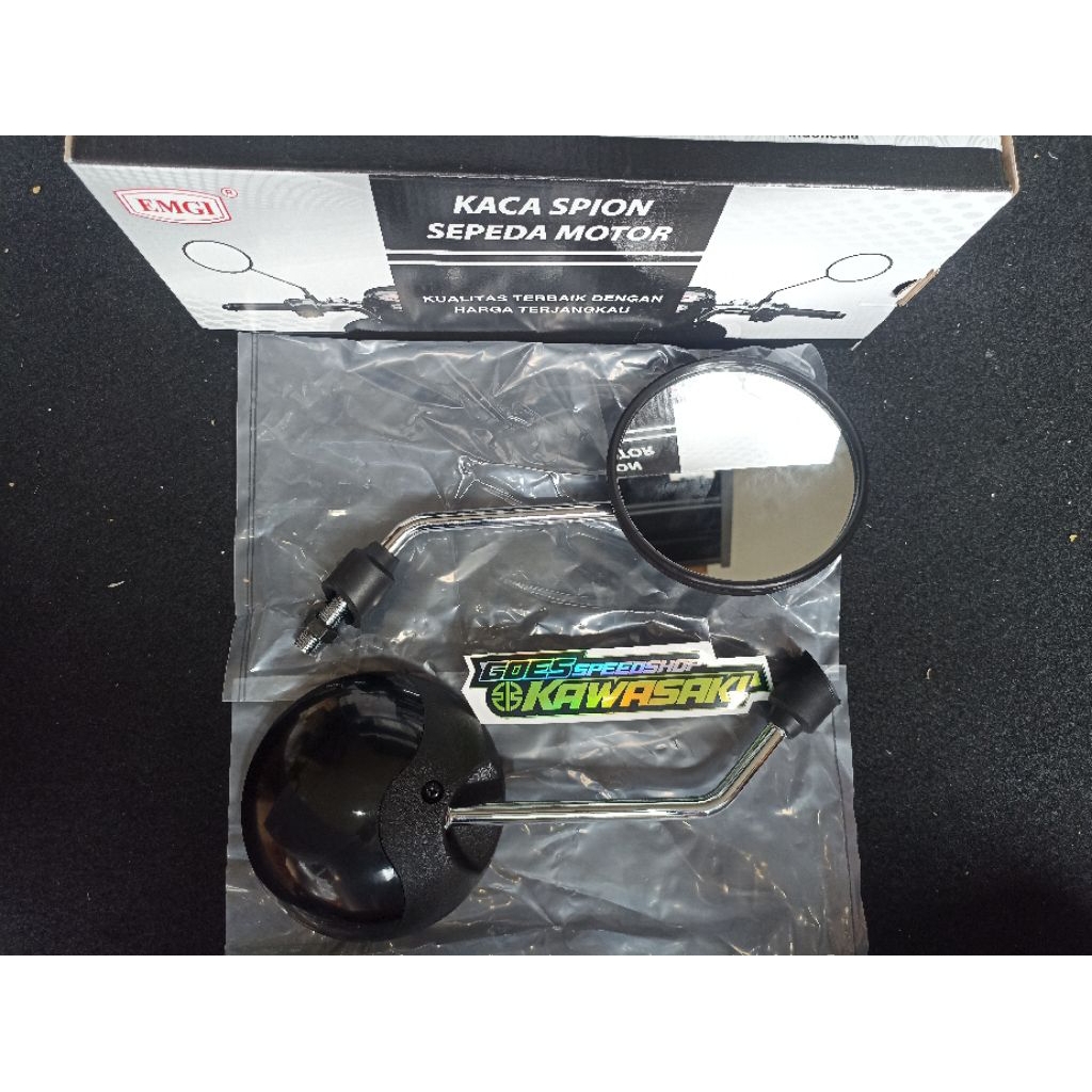 KACA SPION MOTOR HONDA SCOOPY 2018 HITAM GAGANG CHR0ME