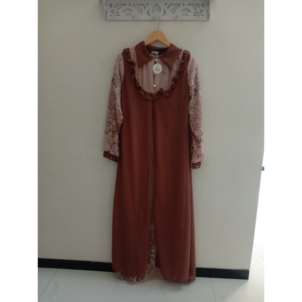 gamis ceruty bunga