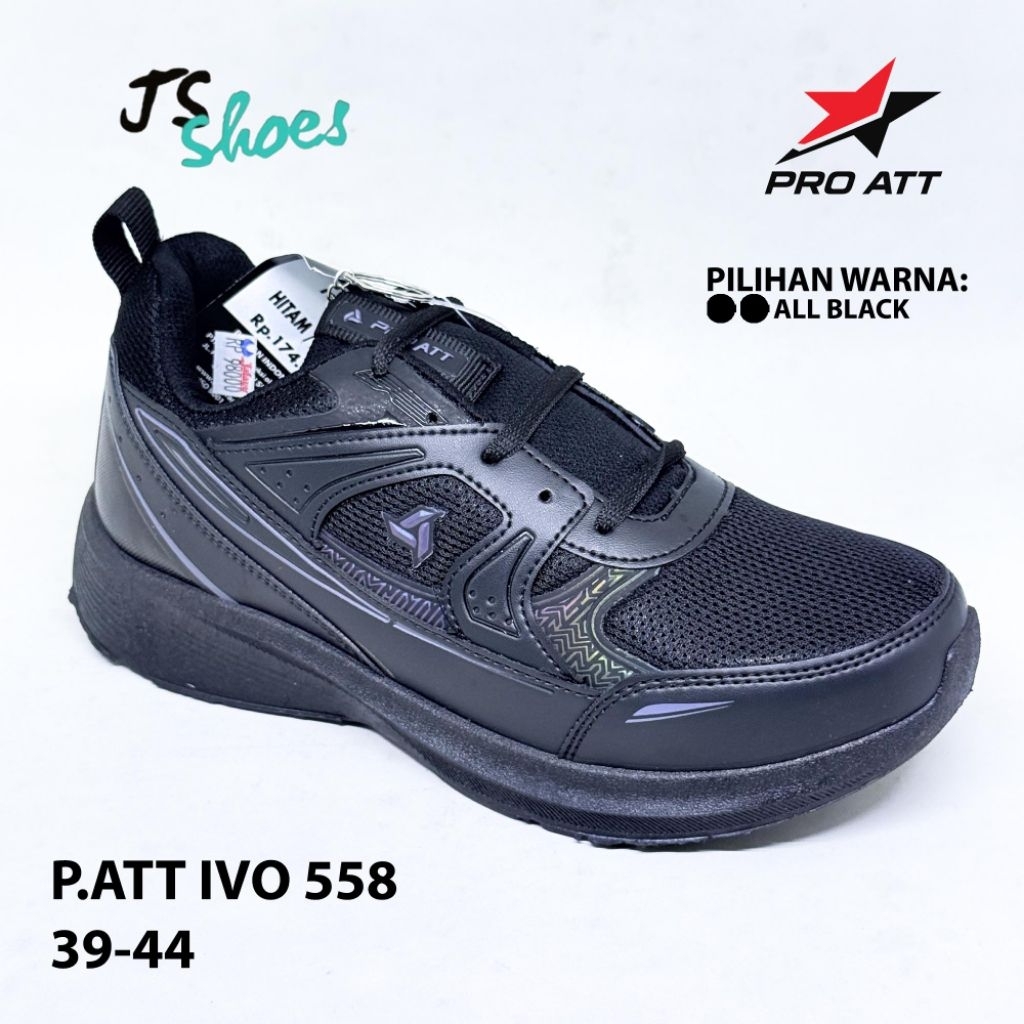 PRO ATT IVO 558 - SEPATU SEKOLAH TALI ANAK DEWASA MERK PRO ATT ORIGINAL