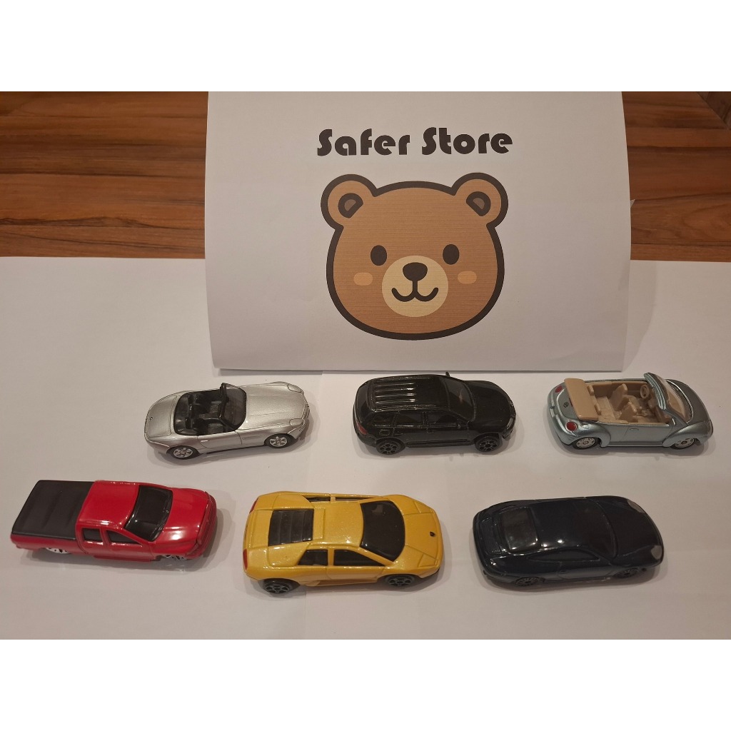 Maisto Bundle Lamborghini Murcielago, Dodge Ram Quad, BMW Z8, Volkswagen New Beetle, VW Touareg, Por