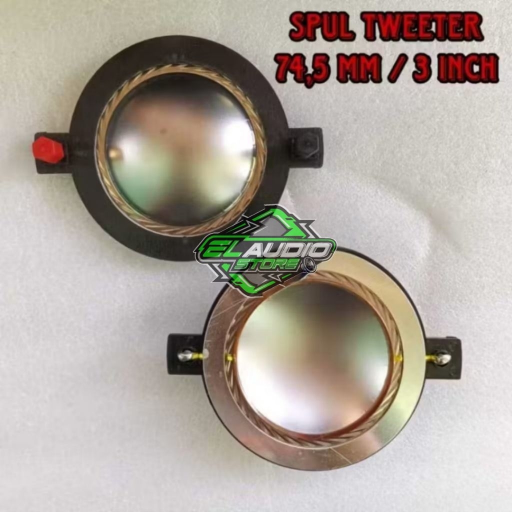 Spool Twiter / Spul Tweeter Driver 74,4 3'' Titanium Kualitas Original