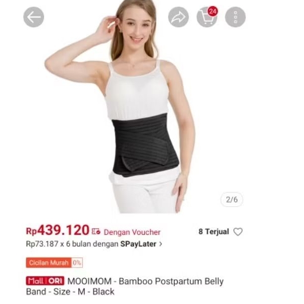 MOOIMOM bamboo postpartum korset original preloved