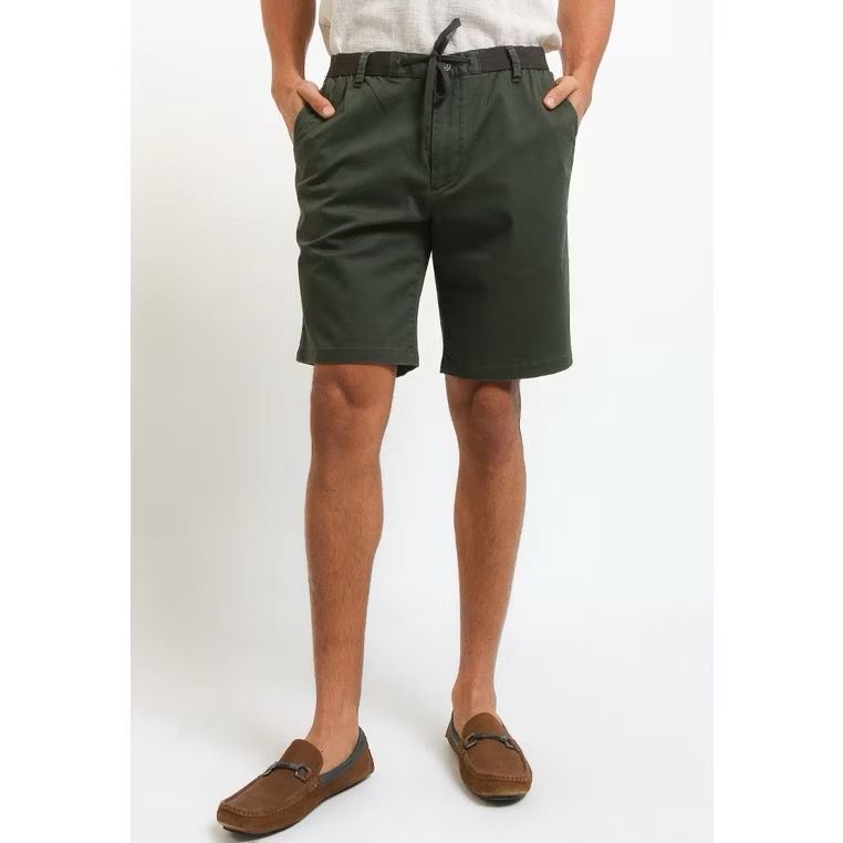 Celana Pendek Olive Andrew Smith Pria Dewasa - RITA