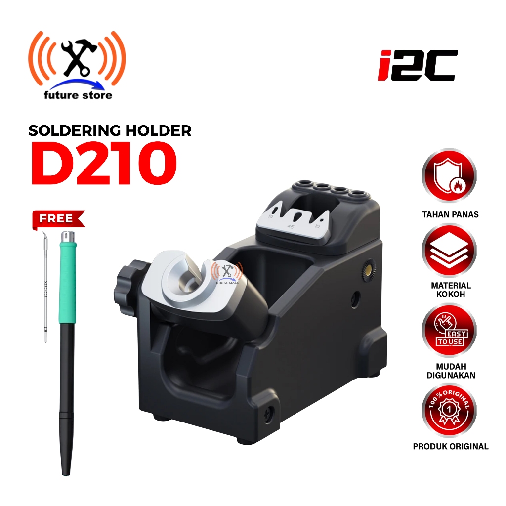 I2C D210 HOLDER HANDLE C210 DUDUKAN GAGANG SOLDER - HOLDER GAGANG SOLDER I2C D210 STAND HANDLE C210 