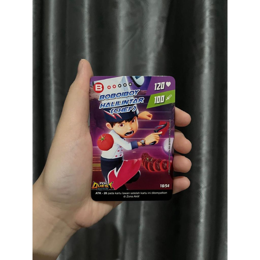 Kartu BoBoiBoy Halilintar Chef Langka (Pek Quest Adventure)