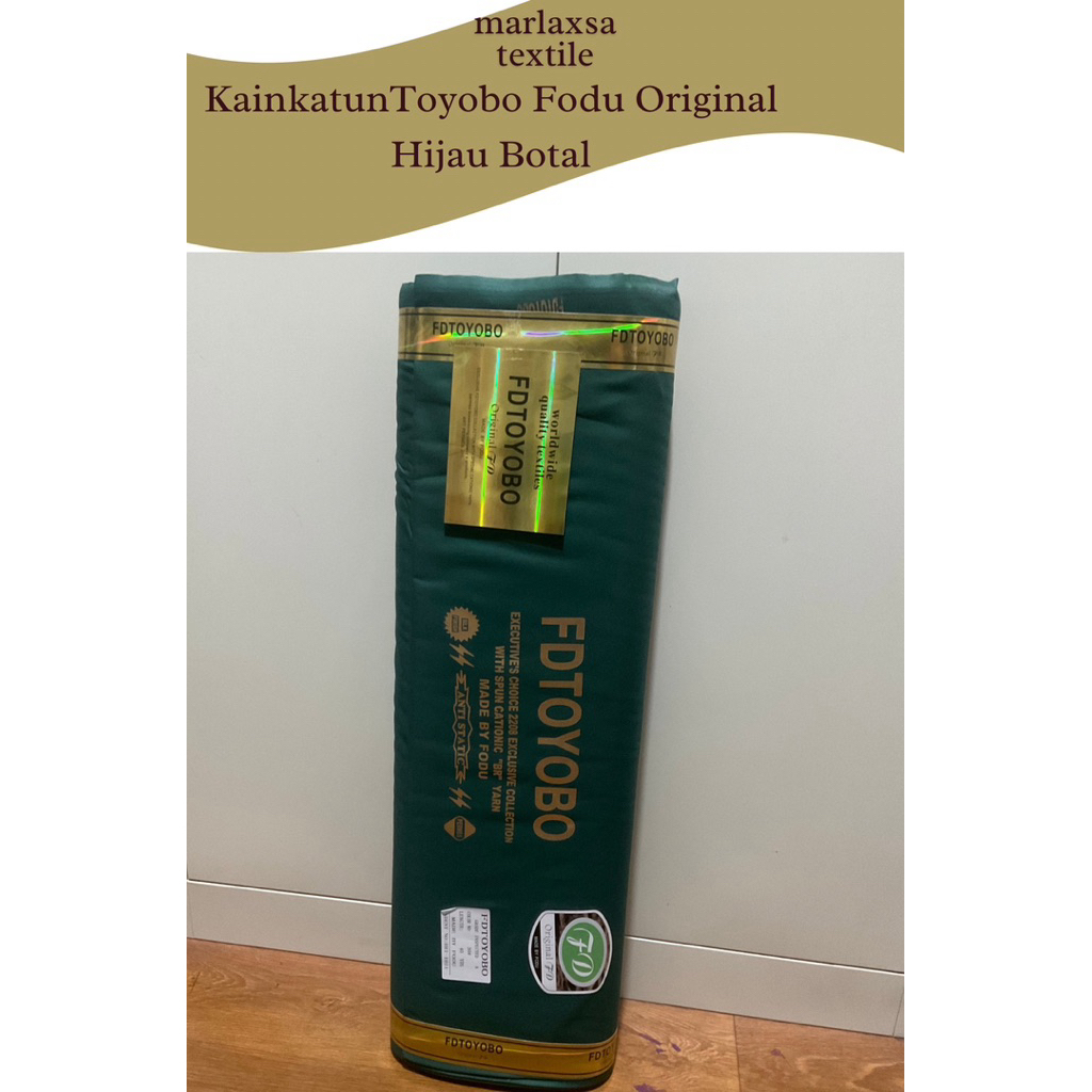 KAIN KATUN TOYOBO FODU ORIGINAL | HIJAU BOTOL
