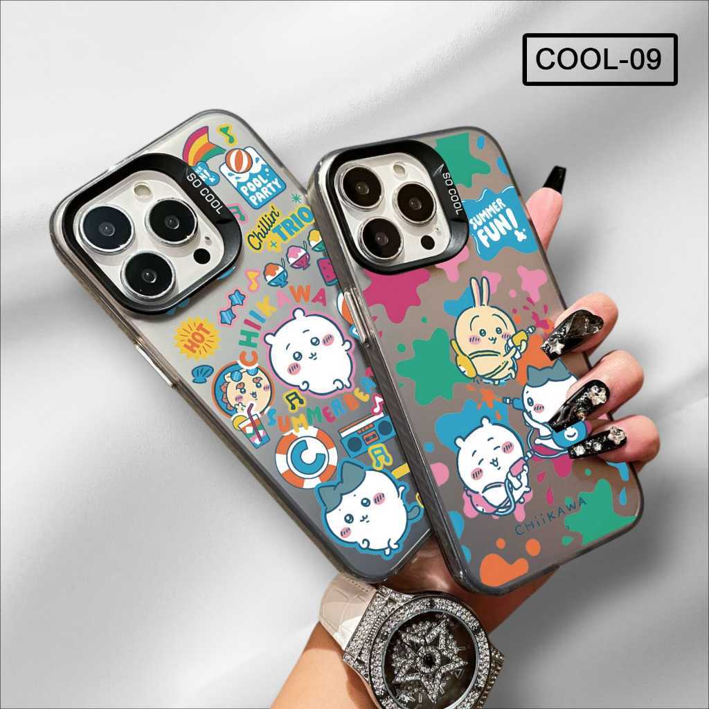 Case Samsung A01 Samsung A01 Core Case Gambar Chiikawa Summer Fun Cute Case IMD Color Hologram COOL-