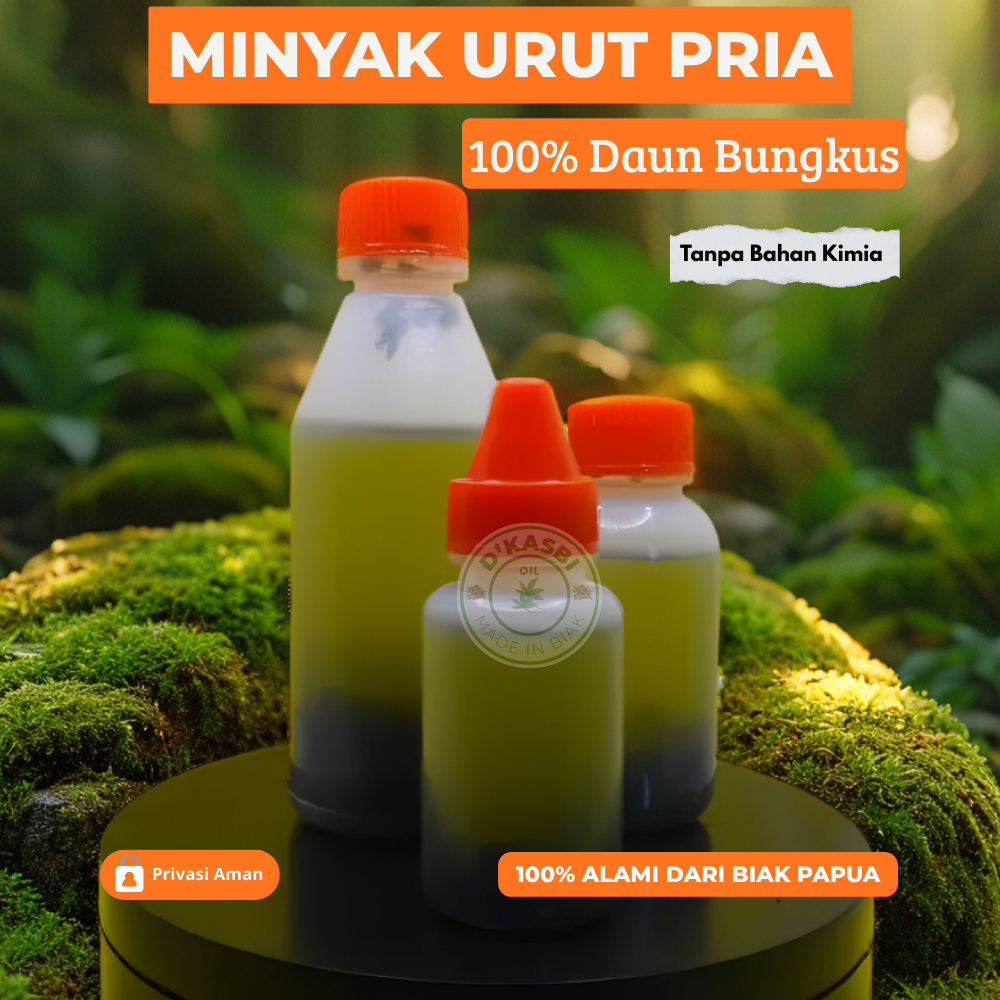 Daun Bungkus / Daun Tiga jari Asli Biak Papua D'Kasbi Oil Original 30ml/50ml/100ml