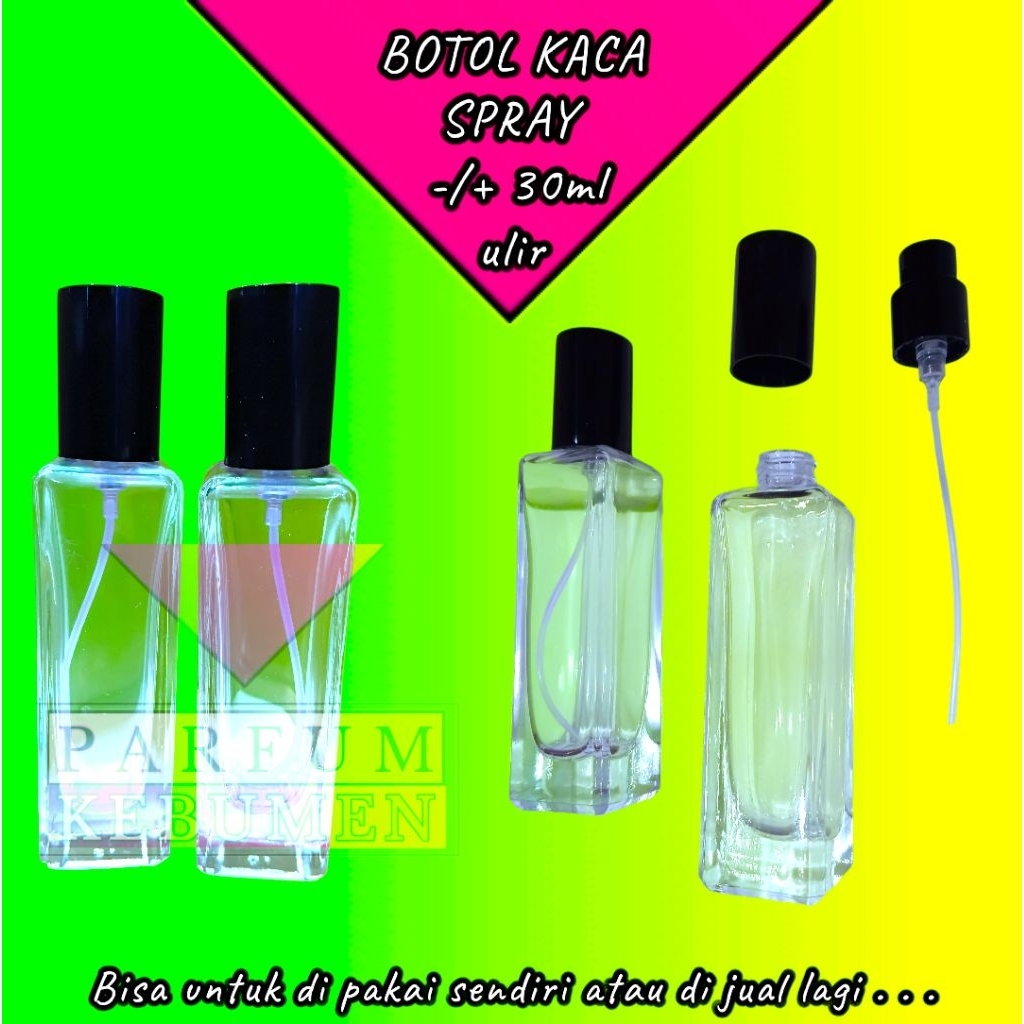 1 lusin ( 12pcs ) botol jojo drat black 30ml , jojo 30 ml kotak spray ulir tutup hitam botol kotak b