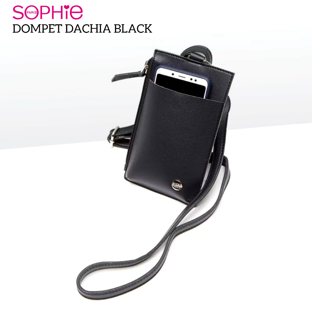 DOMPET DACHIA BLACK SOPHIE MARTIN PARIS DOMPET HITAM WANITA