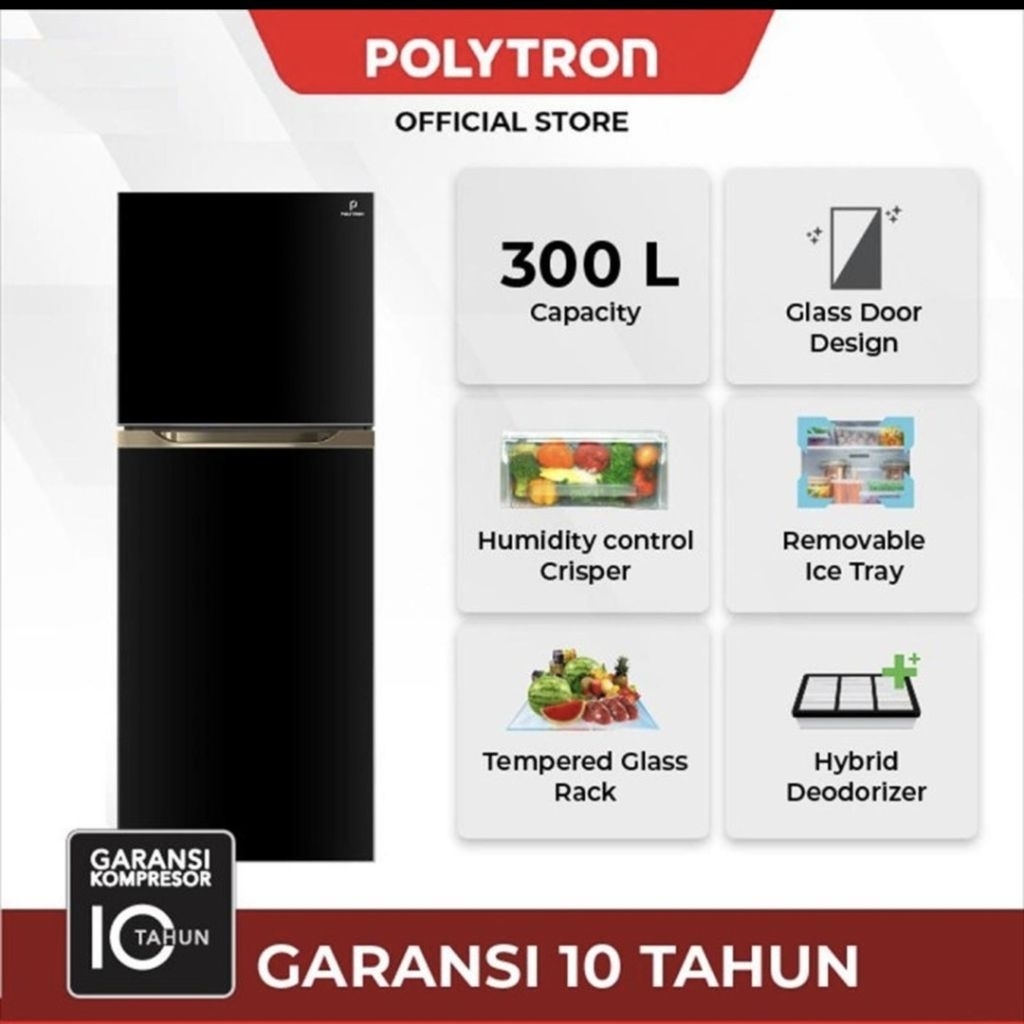 KULKAS BIG REFF POLYTRON 2PINTU PRM 431