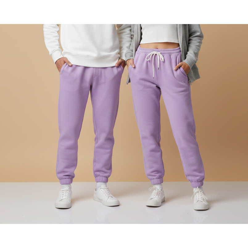 Hoodie Addict - Jogger Dewasa Fleece Lilac Unisex Pria Wanita Premium Original Tebal