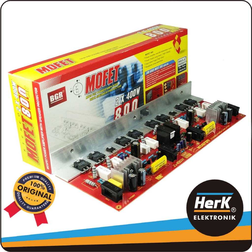 KIT MOFET 400Wx2 POWER AMPLIFIER STEREO BELL – KIT MOSFET HI-FI 800W STEREO