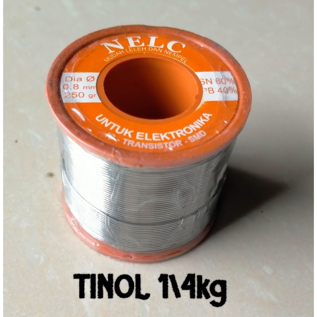 Nelc Tinol Patri 1/4 kg 0.8 mm Mudah Leleh & Nempel
