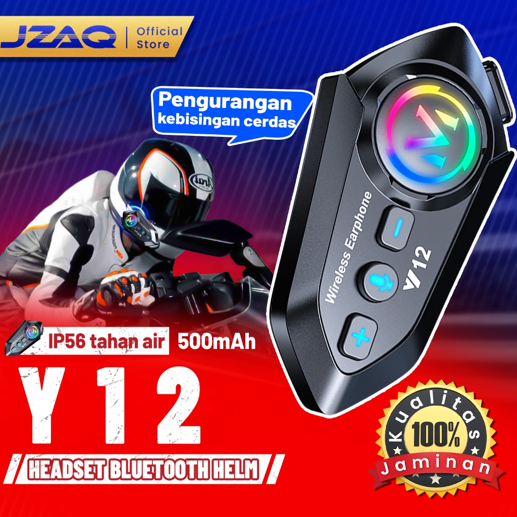 Helm Headset Bluetooth Motor/Headset Bluetooth Helm Sepeda Motor Bluetooth Headset Baterai Tahan air
