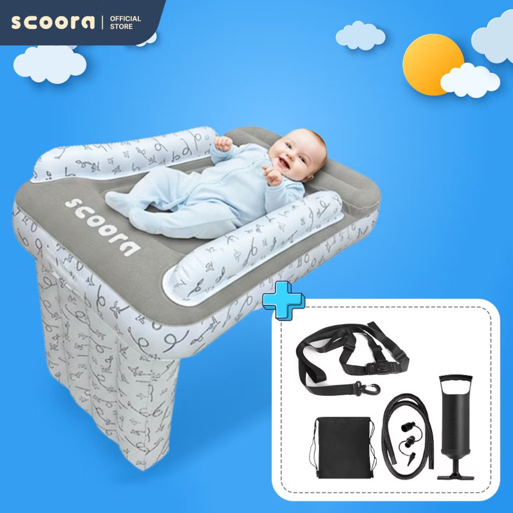 Preloved Tempat Tidur Pesawat Bayi / Bedzy Inflatable Bed Scoora