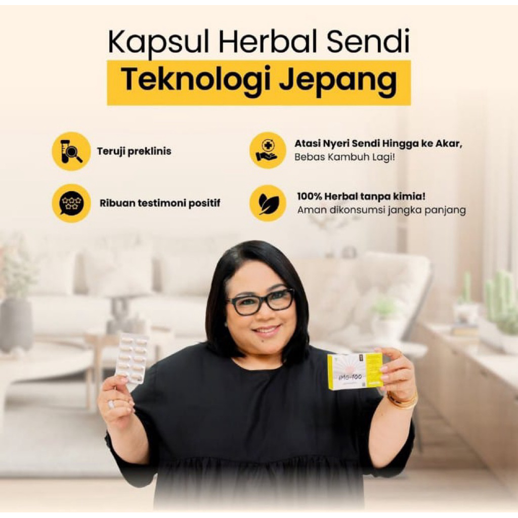 Atasi nyeri sendi ampuh  Imo-100 asli Racikan jepang herbal