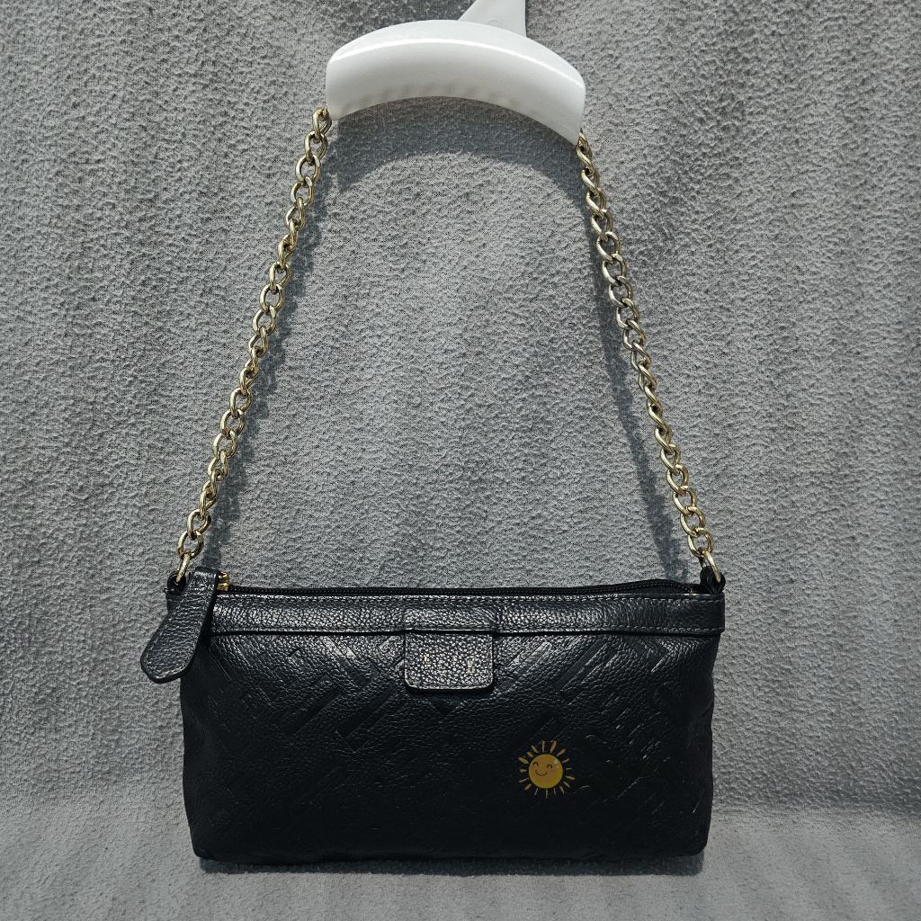 Tas PL Elle Kulit Asli Tas Rantai Pesta Shoulder Bag