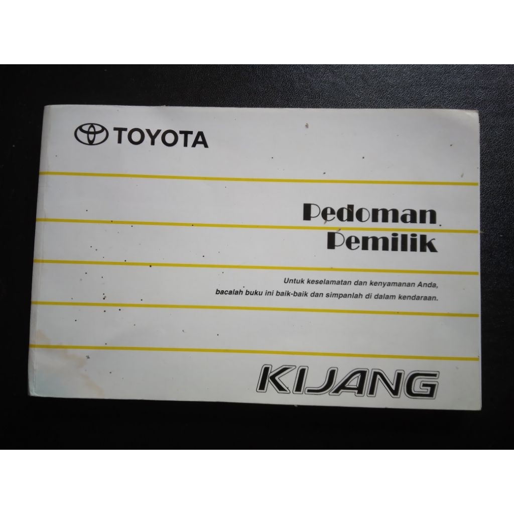 Buku Pedoman Pemilik Toyota Kijang - Manual Book