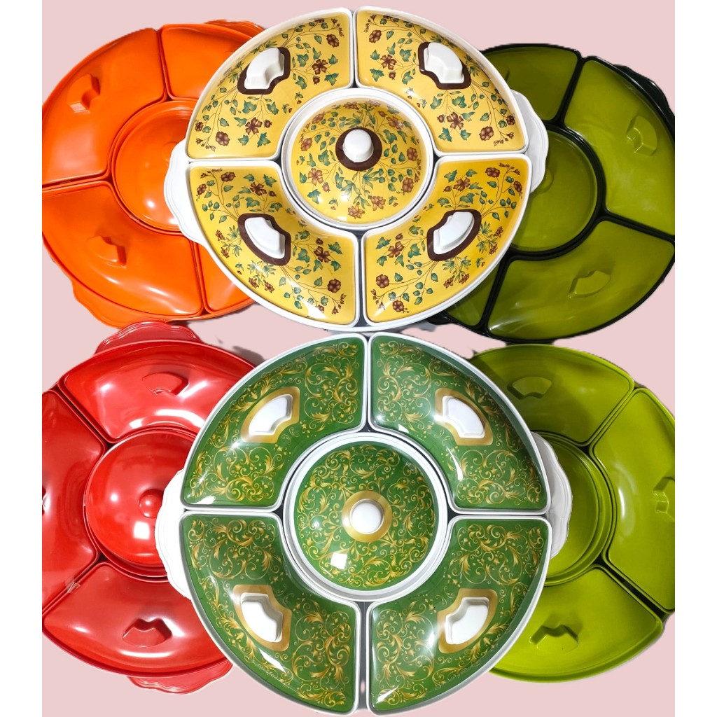 GOLDEN DRAGON - (Free Paking Buble +kardus) Party set melamin jumbo ukuran besar 18in - PS0201MF - G