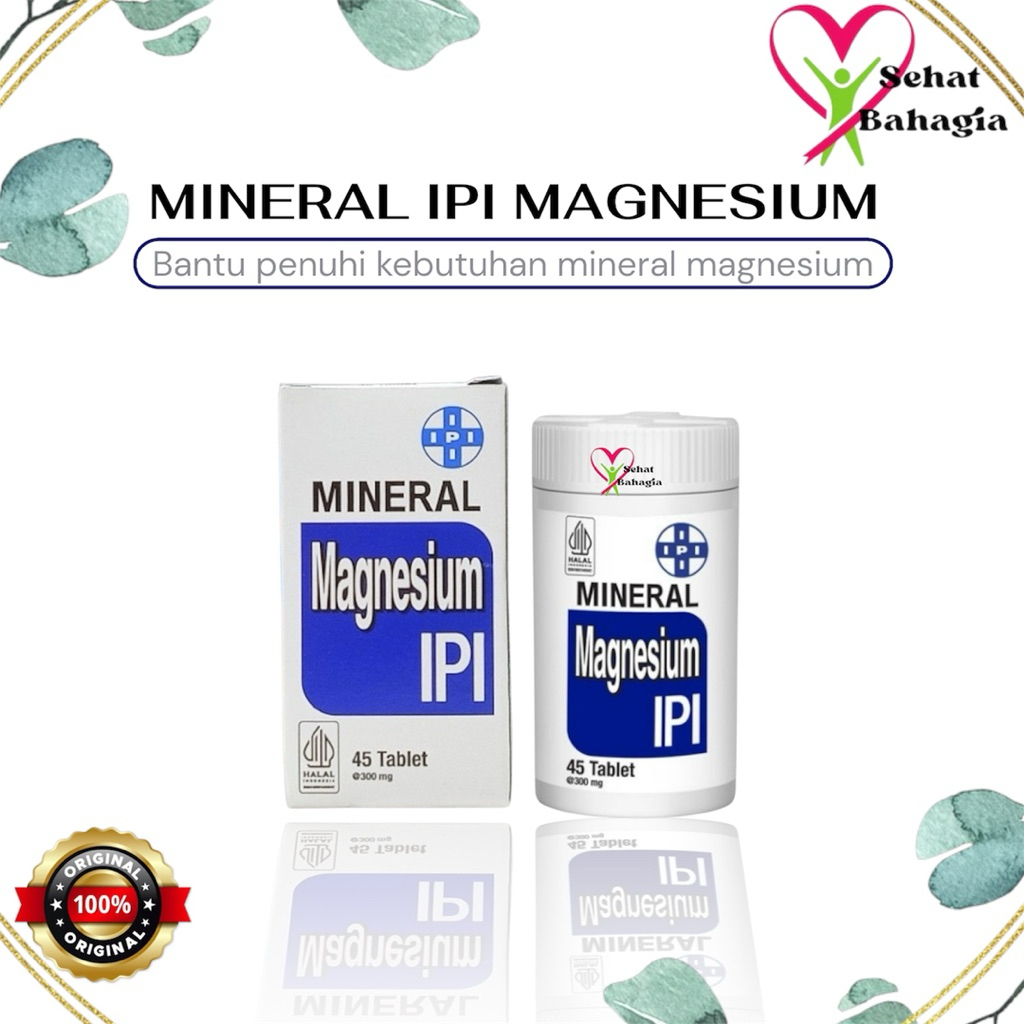 IPI Mineral Magnesium - Memenuhi Kebutuhan Mineral Magnesium - 45 Tablet
