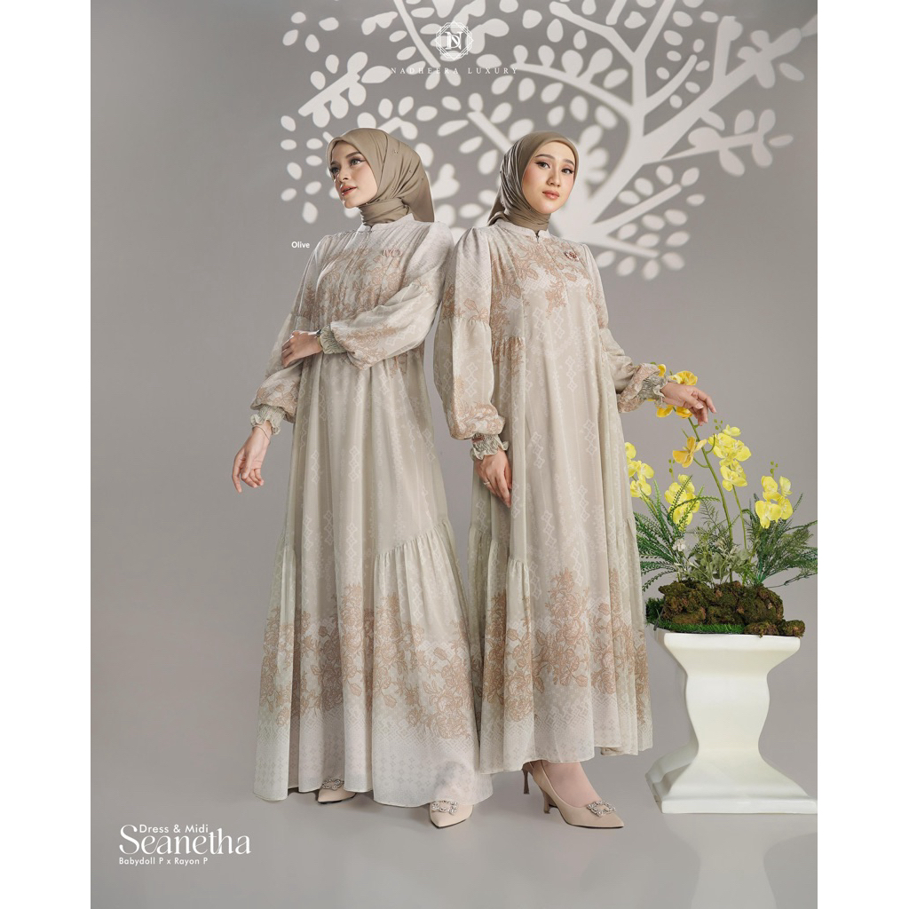 SEANETHA DRESS NADHEERA LUXURY MIDI NADHEERA LUXURY GAMIS NADHEERA LUXURY