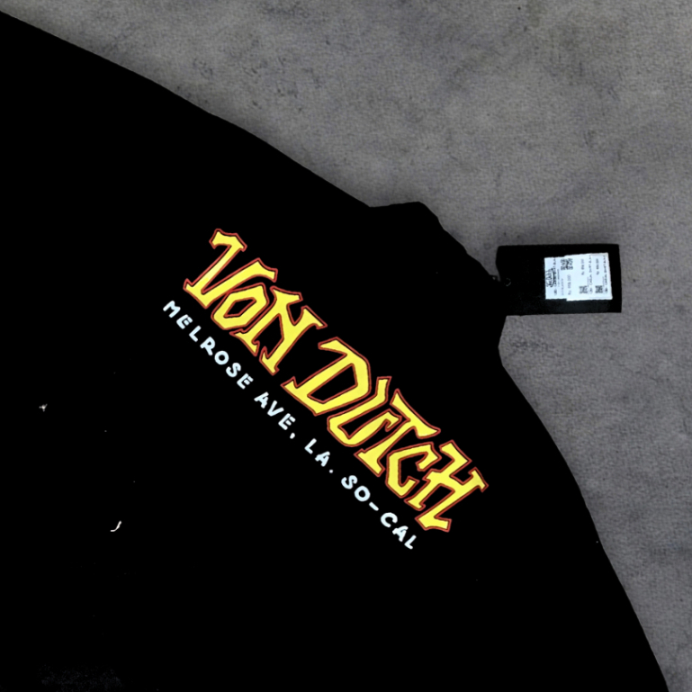 WORK SHIRT VON DUTCH BLACK MOTIF MATA ORIGINAL STORE 100%