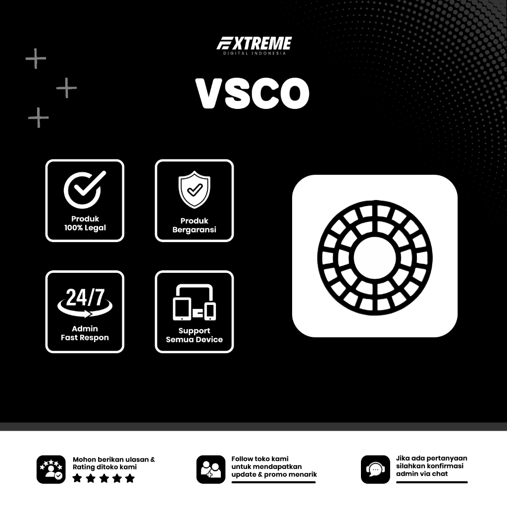 Vsco Fullpack Premium 1 Tahun Bergaransi
