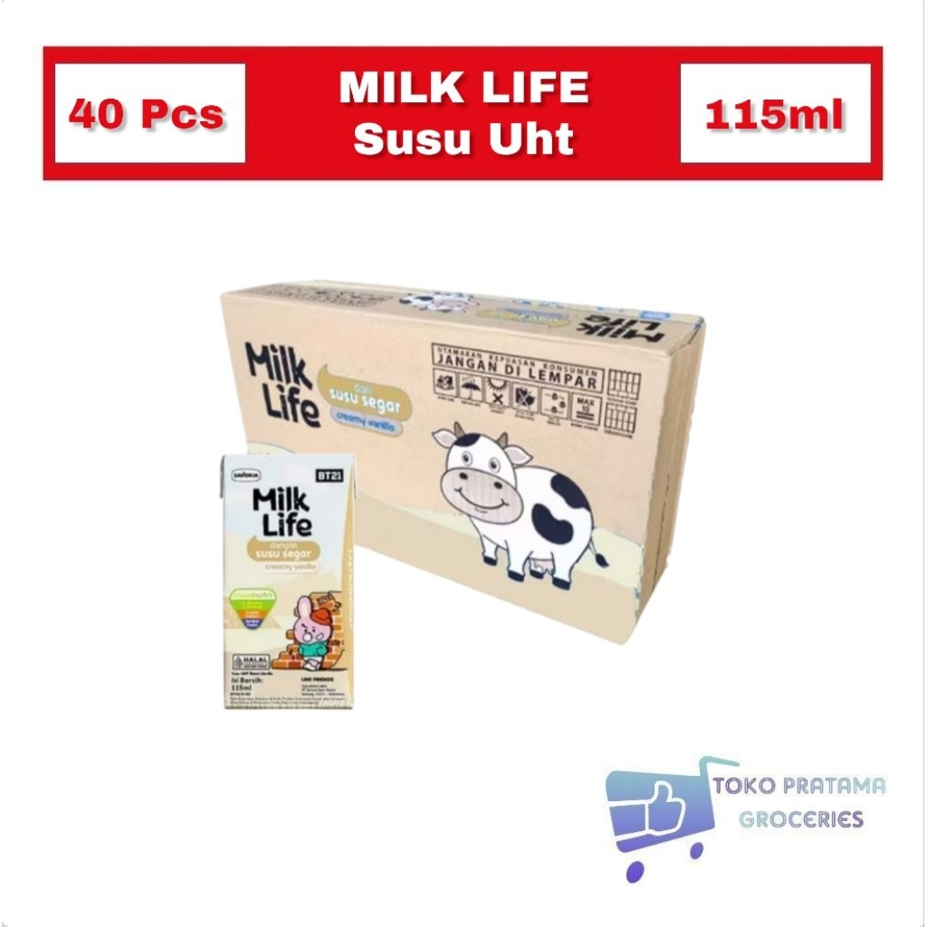 MILK LIFE SUSU UHT 115ml 1 DUS ISI 40 PCS