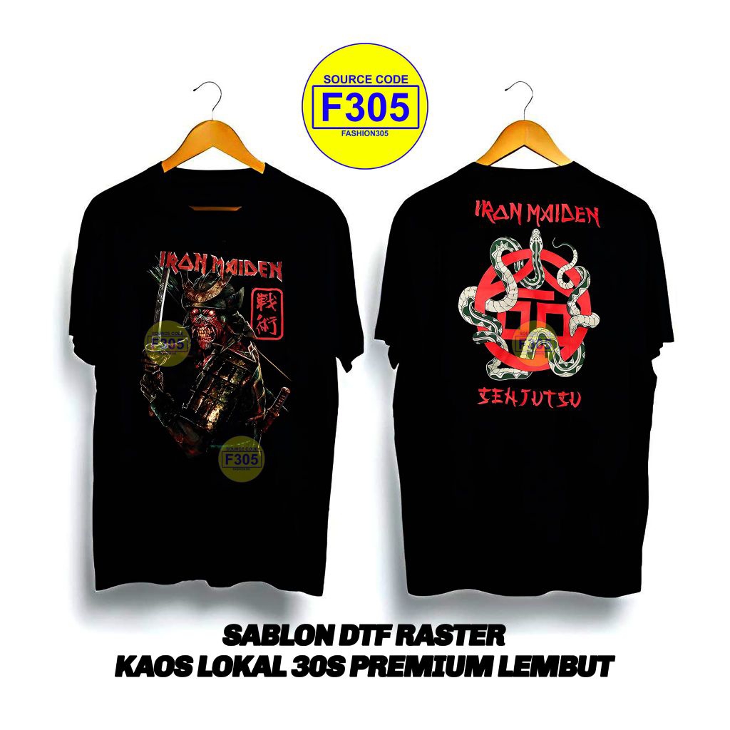 KAOS BAND IRON MAIDEN BOOTLEG DTF RASTER