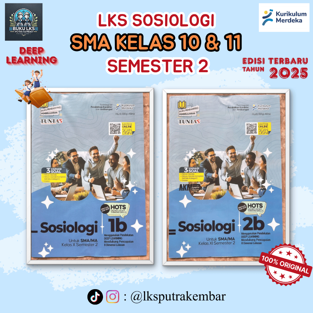 LKS SOSIOLOGI KELAS 10 DAN 11 SMA/MA/SMK/MAK SEMESTER 2 KURIKULUM MERDEKA-TUNTAS