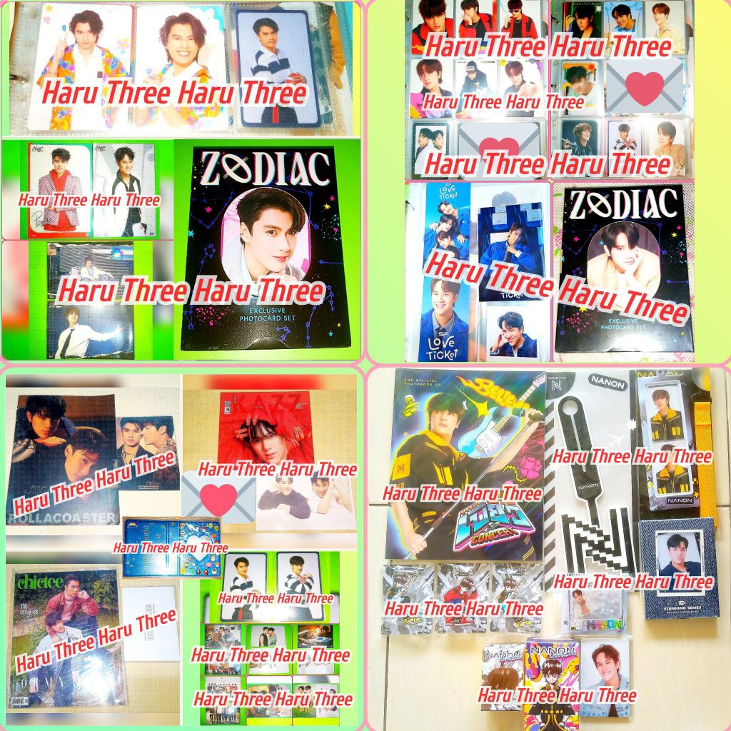 Nanon Mystery Box Mbox and Ohm Pawat OhmNanon Collection Zodiac Photocard Set Gmmtv Bad Buddy Series