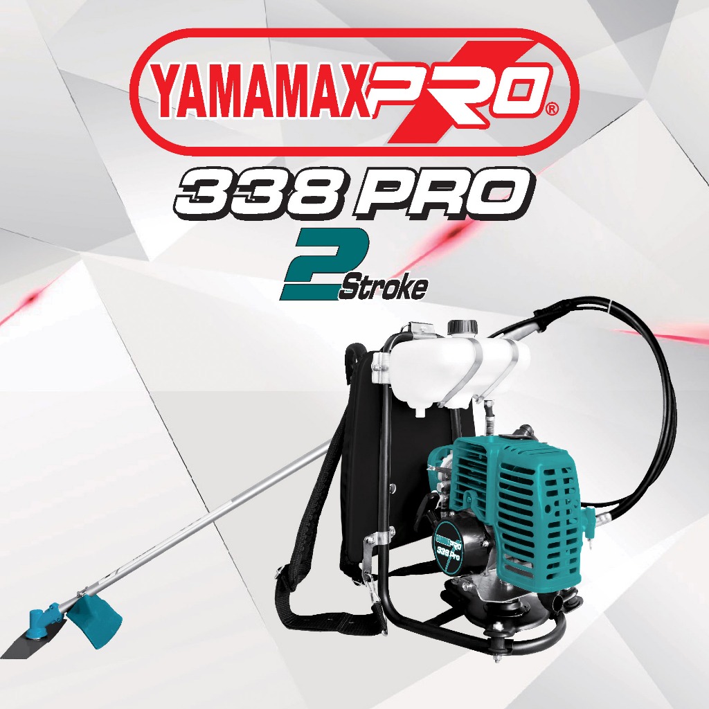 YAMAMAX PRO 338 Mesin Potong Rumput Gendong 2 Tak 338Pro Bensin Campur / Mesin Potong Rumput Gendong