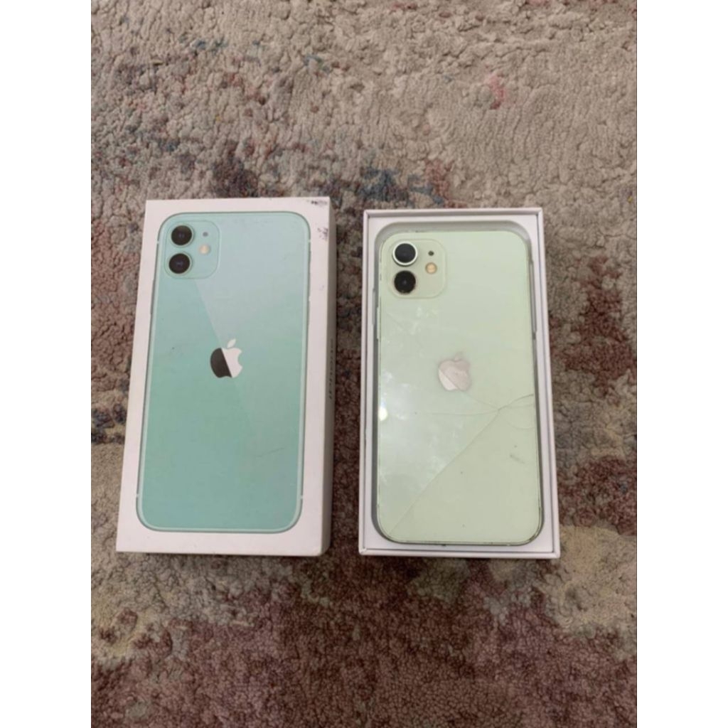 IPHONE 12 128GB ALL OPERATOR (INTER LL/A) MINUS IC BASEBAND  BLACK GLASS RETAK