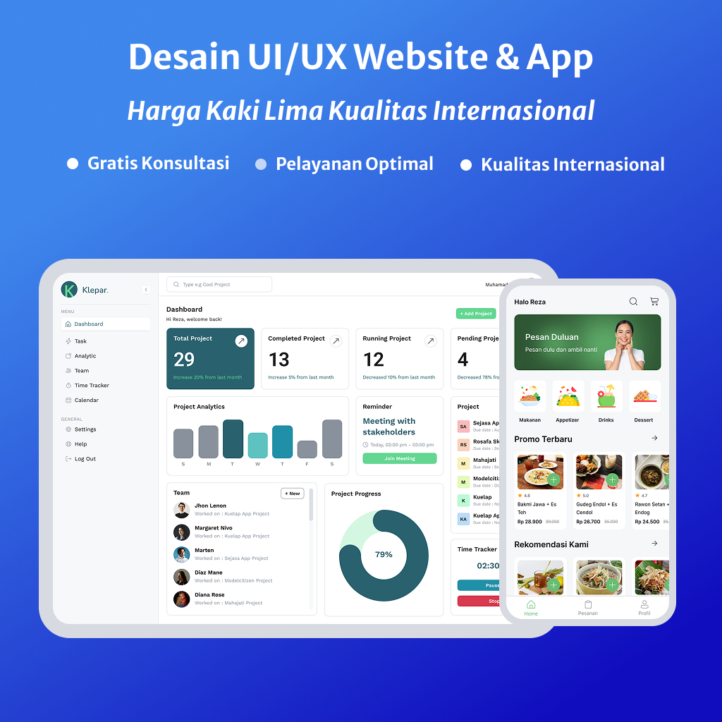 Jasa Desain UI/UX Website & Aplikasi Profesional | Premium