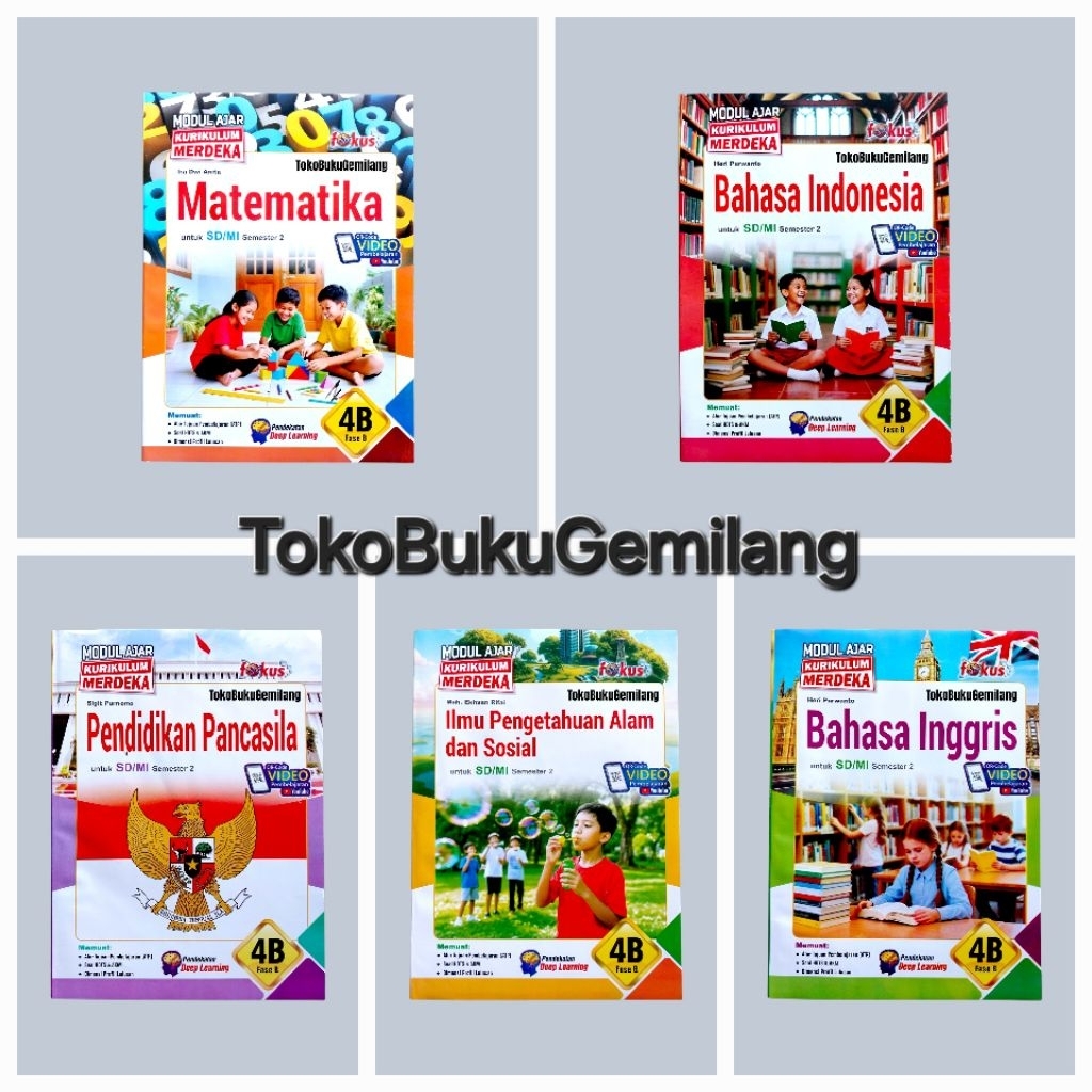 LKS FOKUS KELAS 4 SD SEMESTER 2 TAHUN AJARAN 2025/2026 KURIKULUM MERDEKA